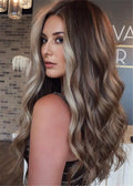 Long Hairstyle BalayageHairstyle Highlights Wavy Human Hair Wigs 30 Inches