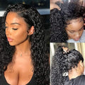 13x4 Glueless Deep Wave Lace Front Human Hair Wig for Black Women