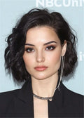 Cute& Easy Hairstyle Short Wavy Human Hair Capless Wigs 12 Inch