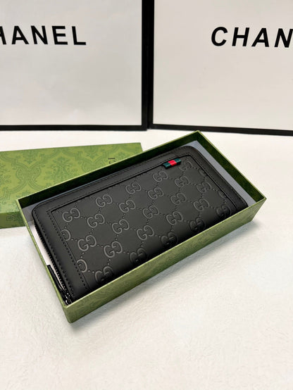 Gucci Trendy Classic Black Wallet - 20x10cm