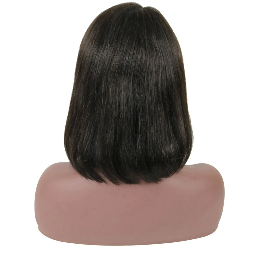 Taraji Henson Short Straight Bob Hair Style Human Hair Capless Wigs 10 Inches