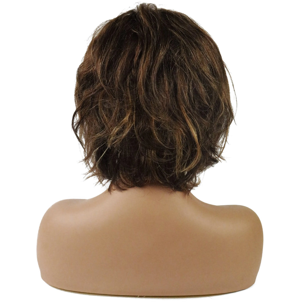 Hot Loose Wave Side Swept Human Hair Women Capless Wigs 10 Inches